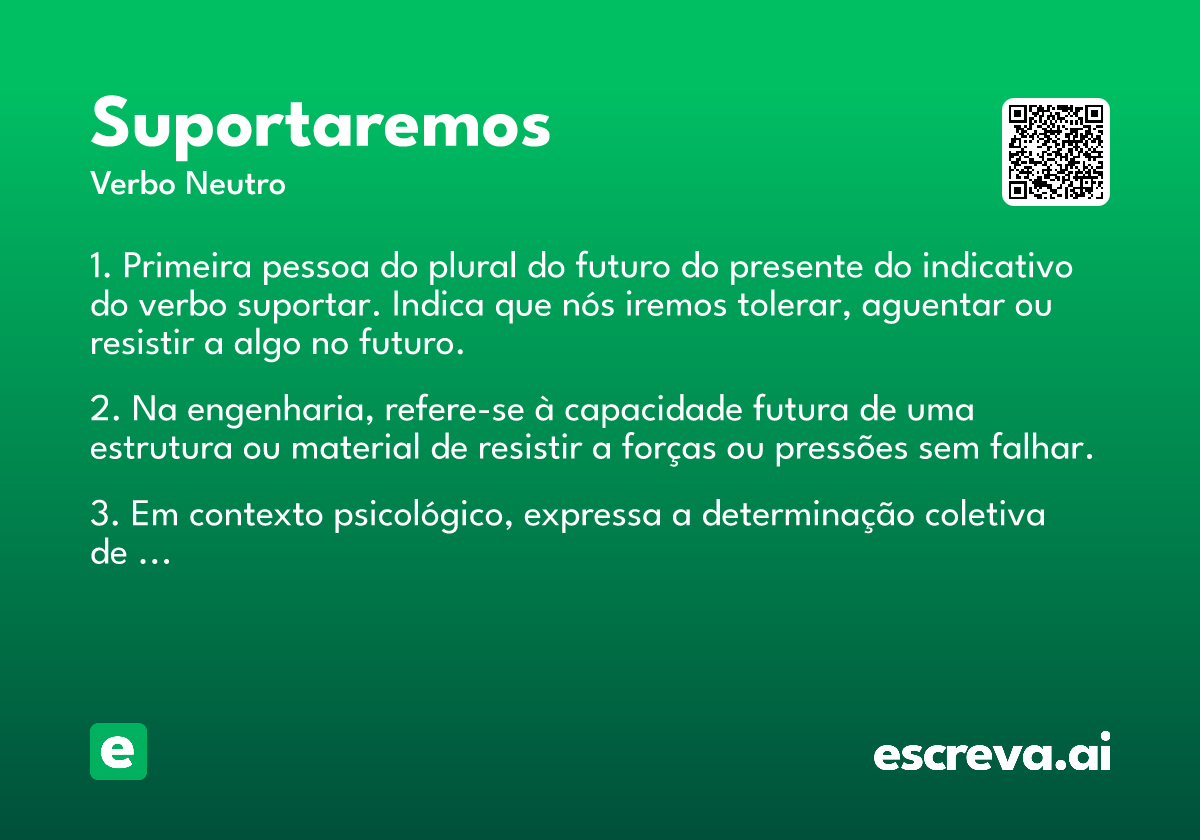 suportaremos