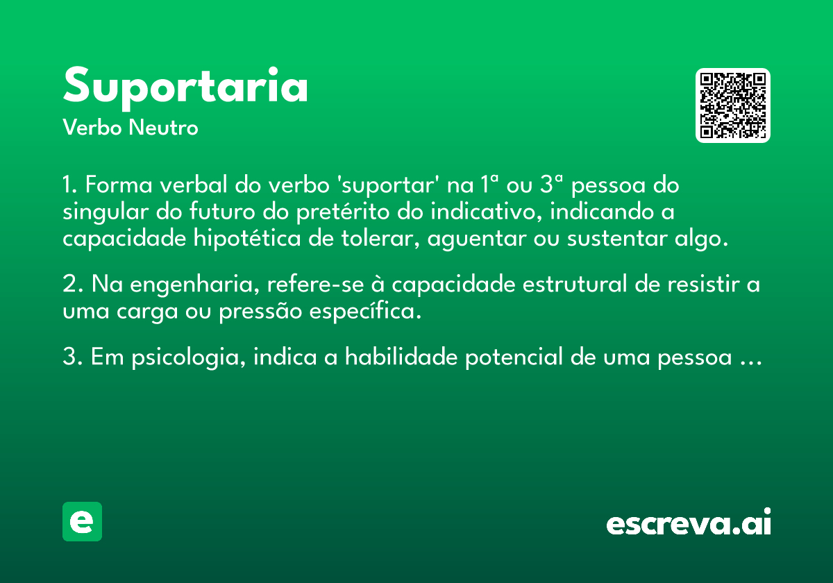 suportaria