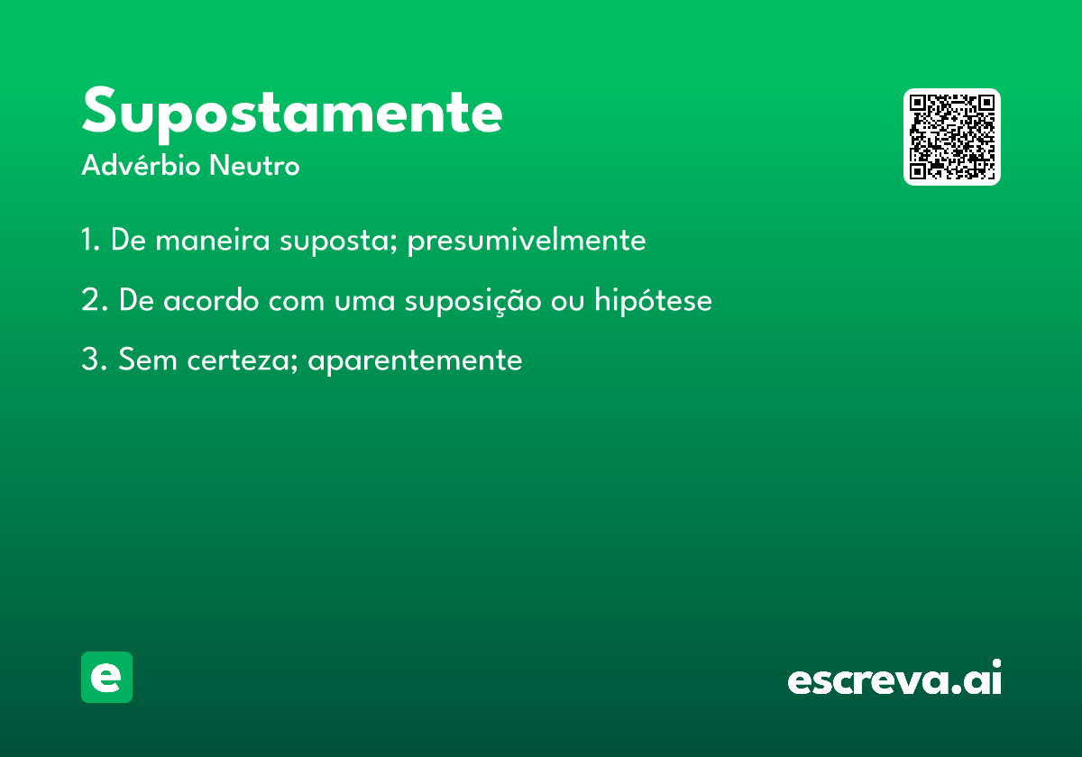 supostamente