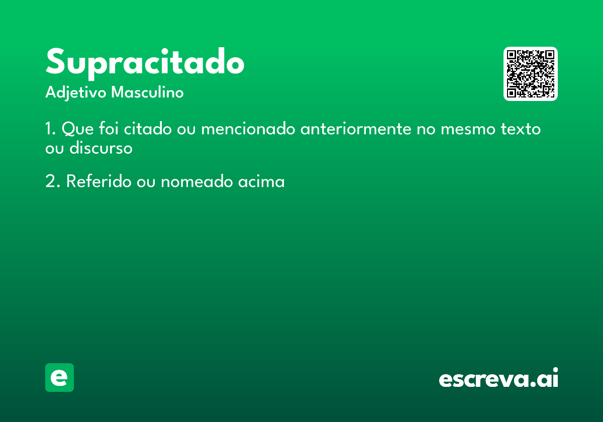supracitado
