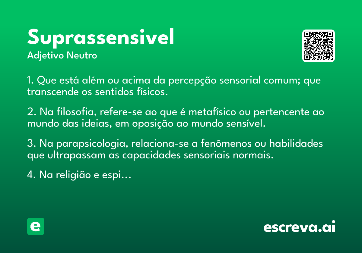 suprassensivel