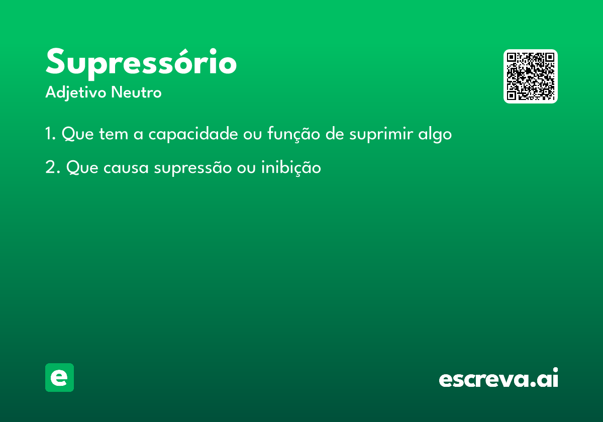supressório
