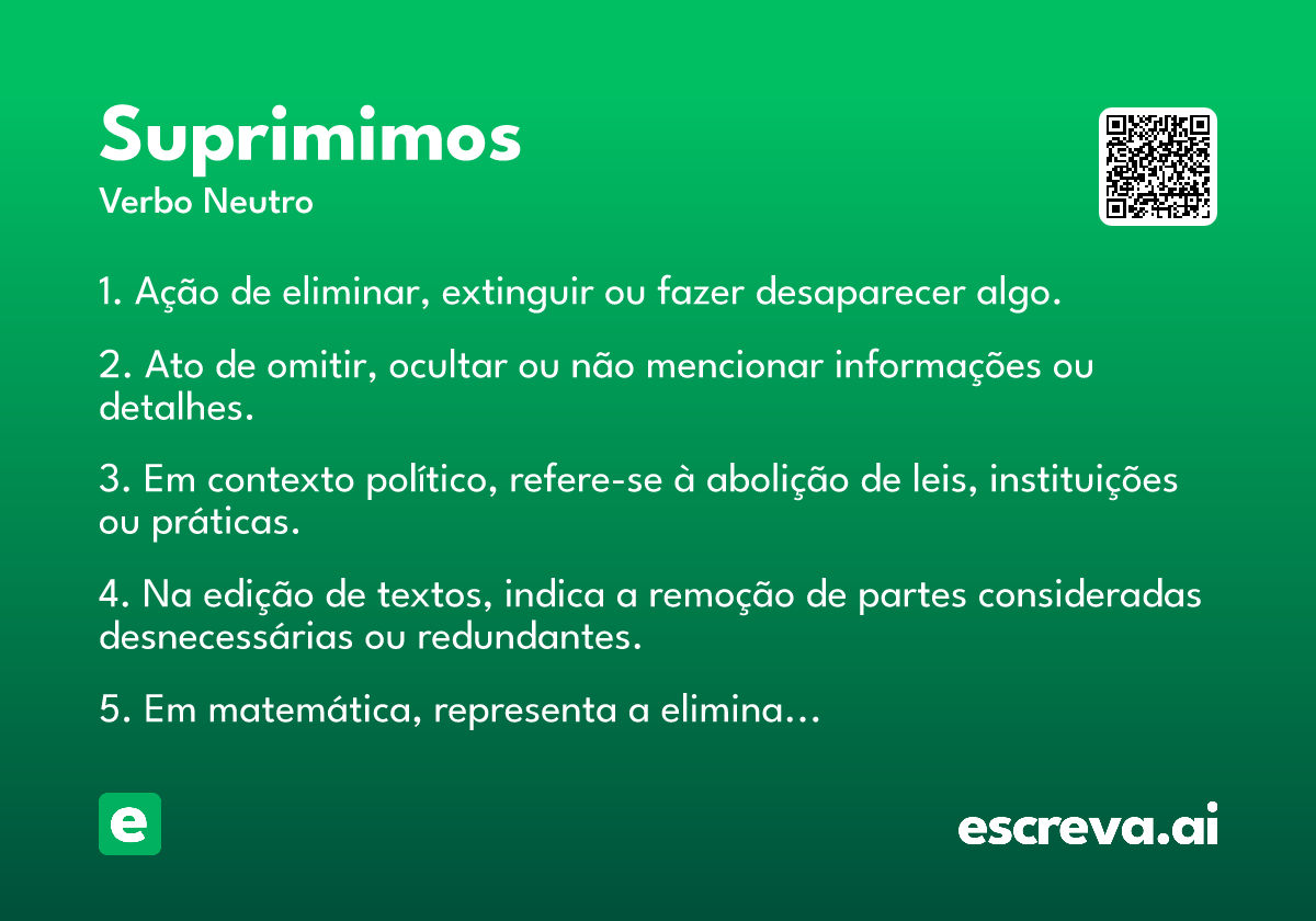 suprimimos