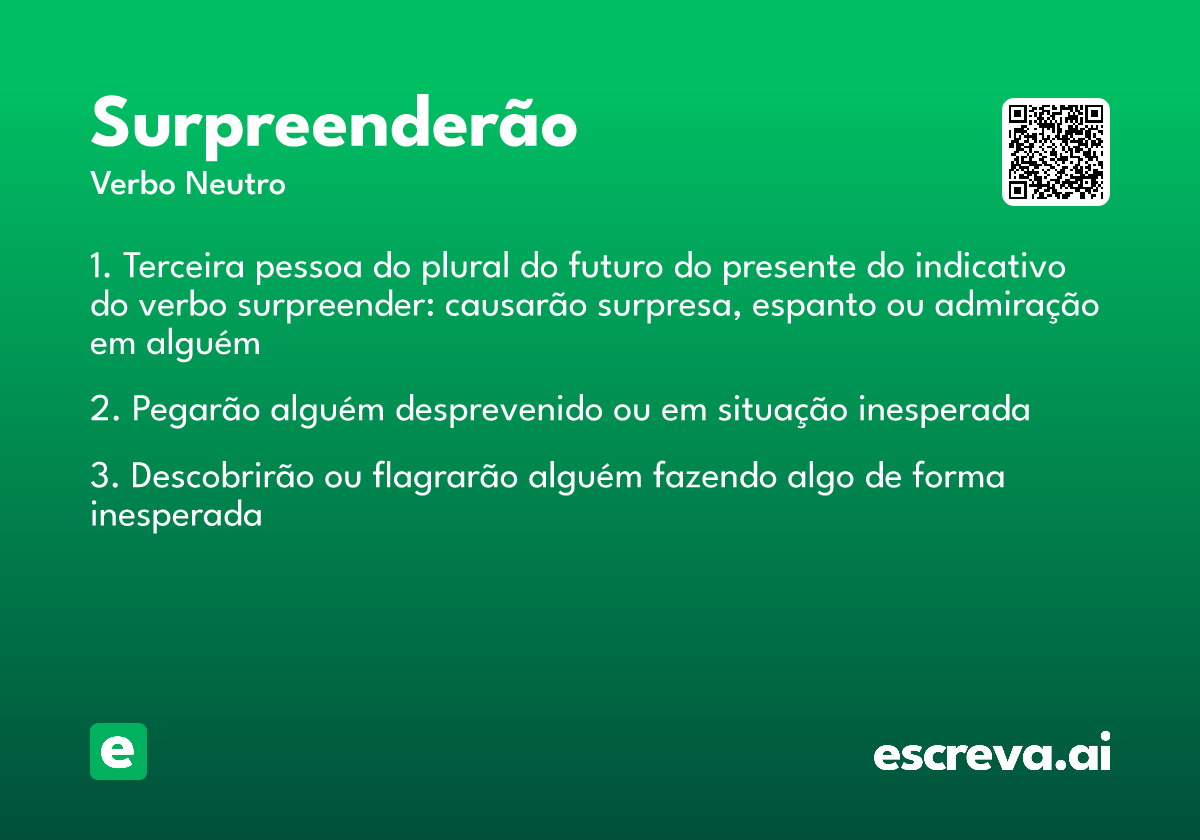 surpreenderão