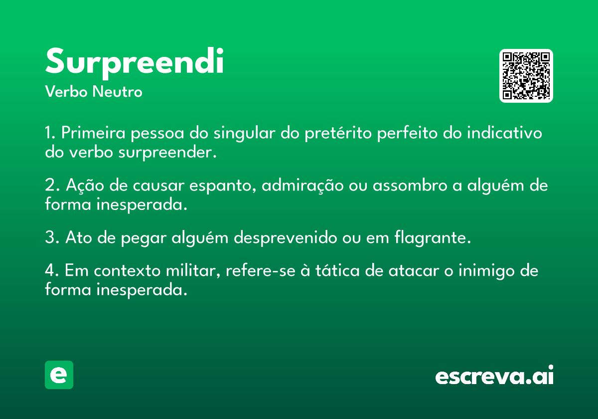 surpreendi