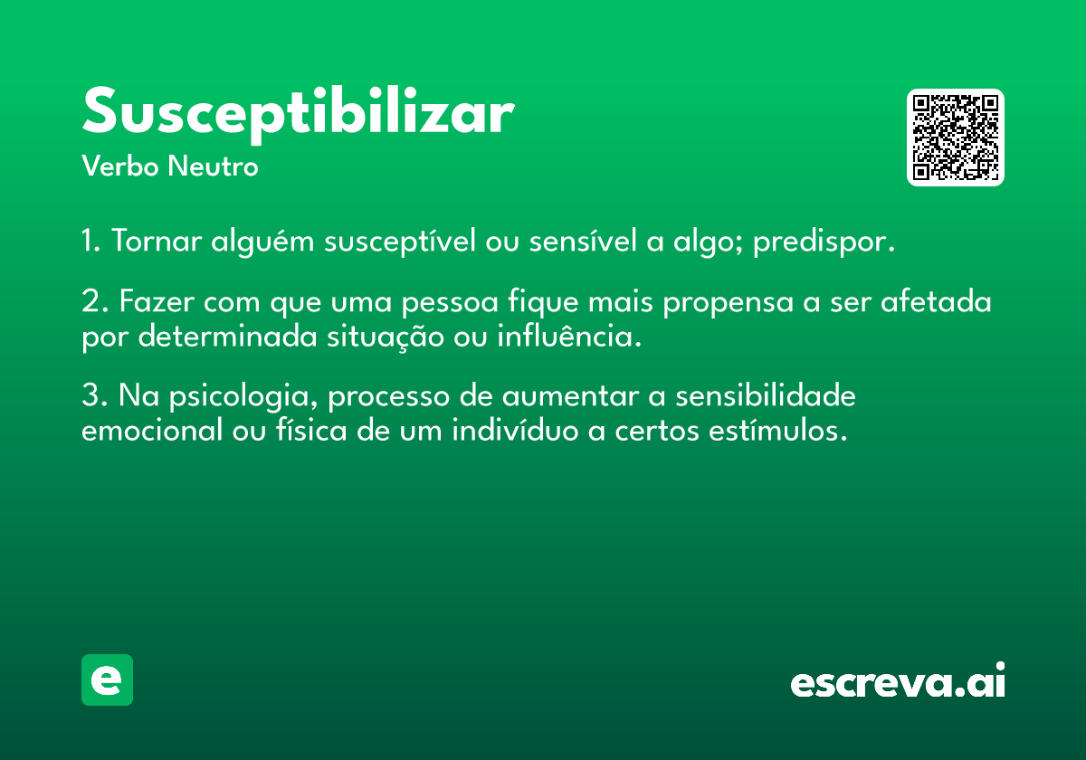 susceptibilizar