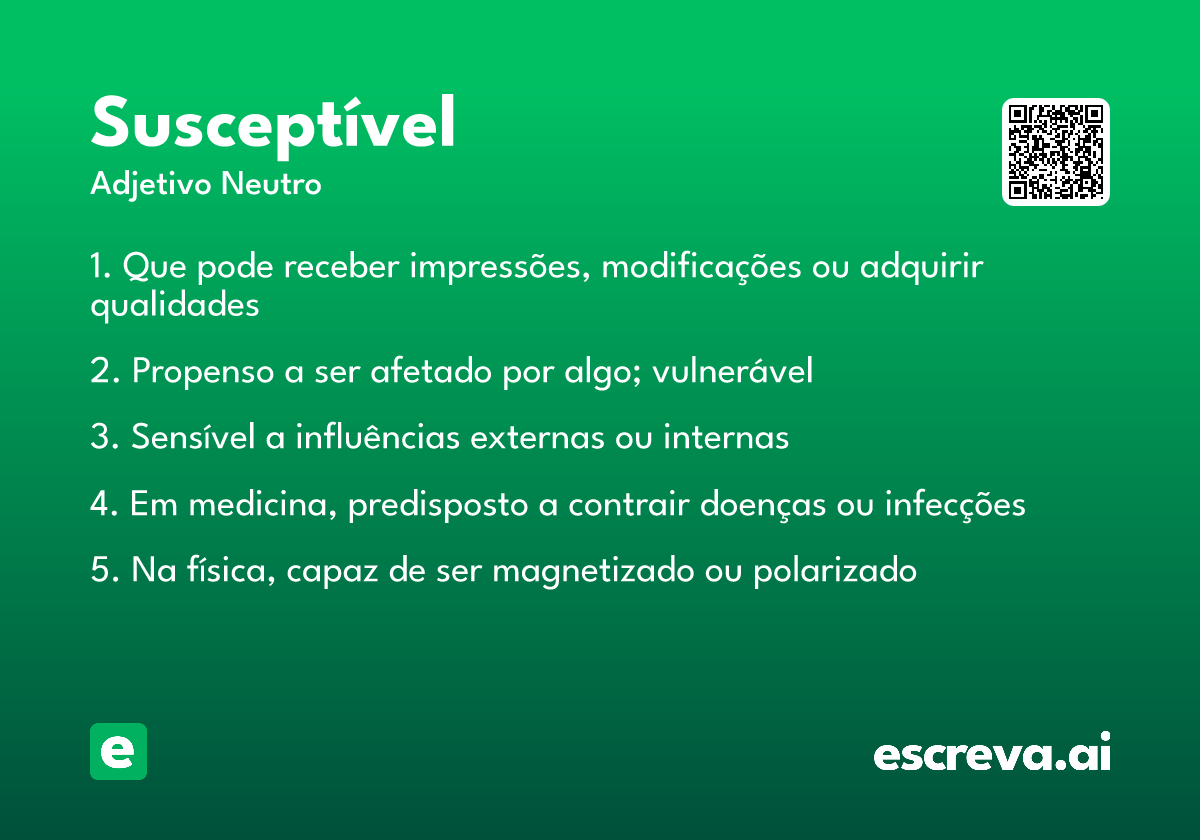 susceptível