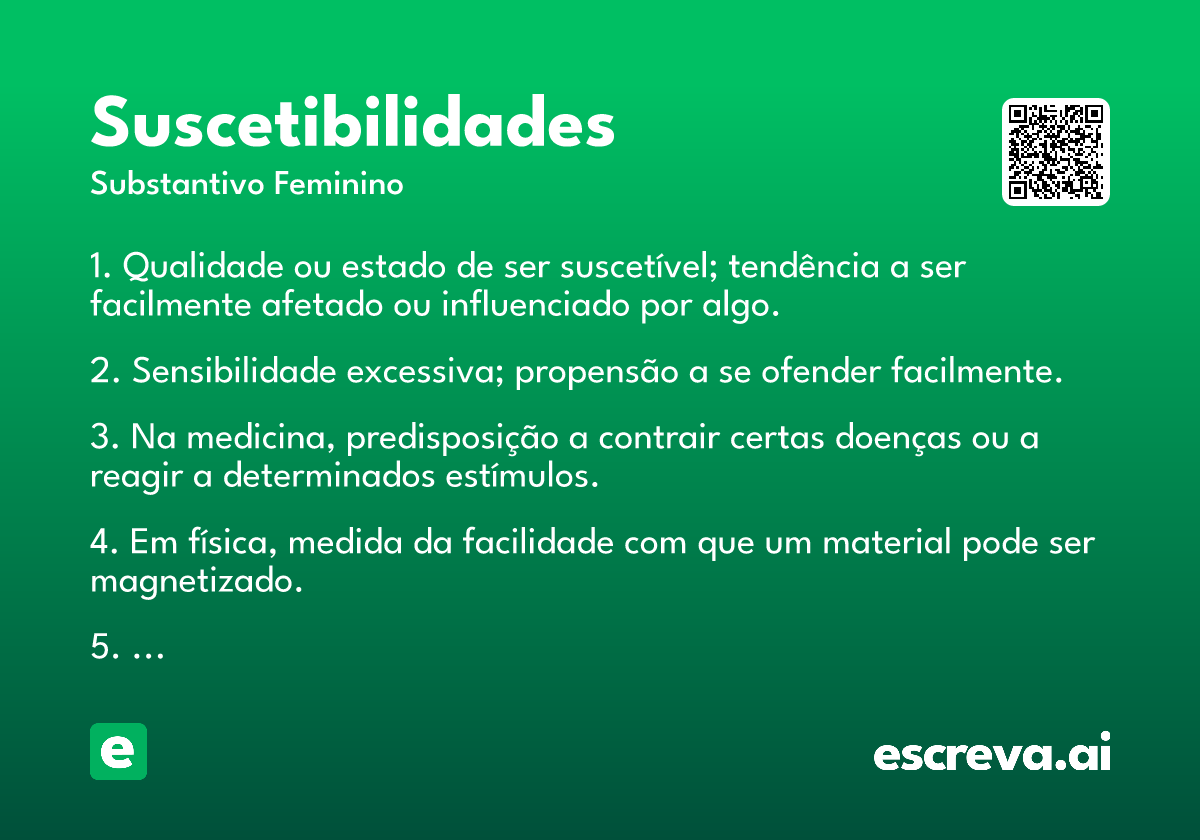 suscetibilidades