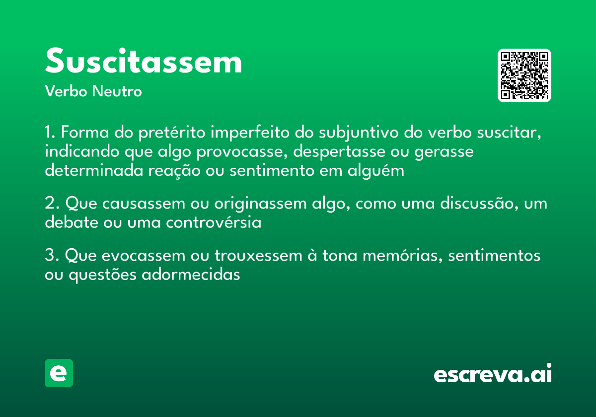 suscitassem