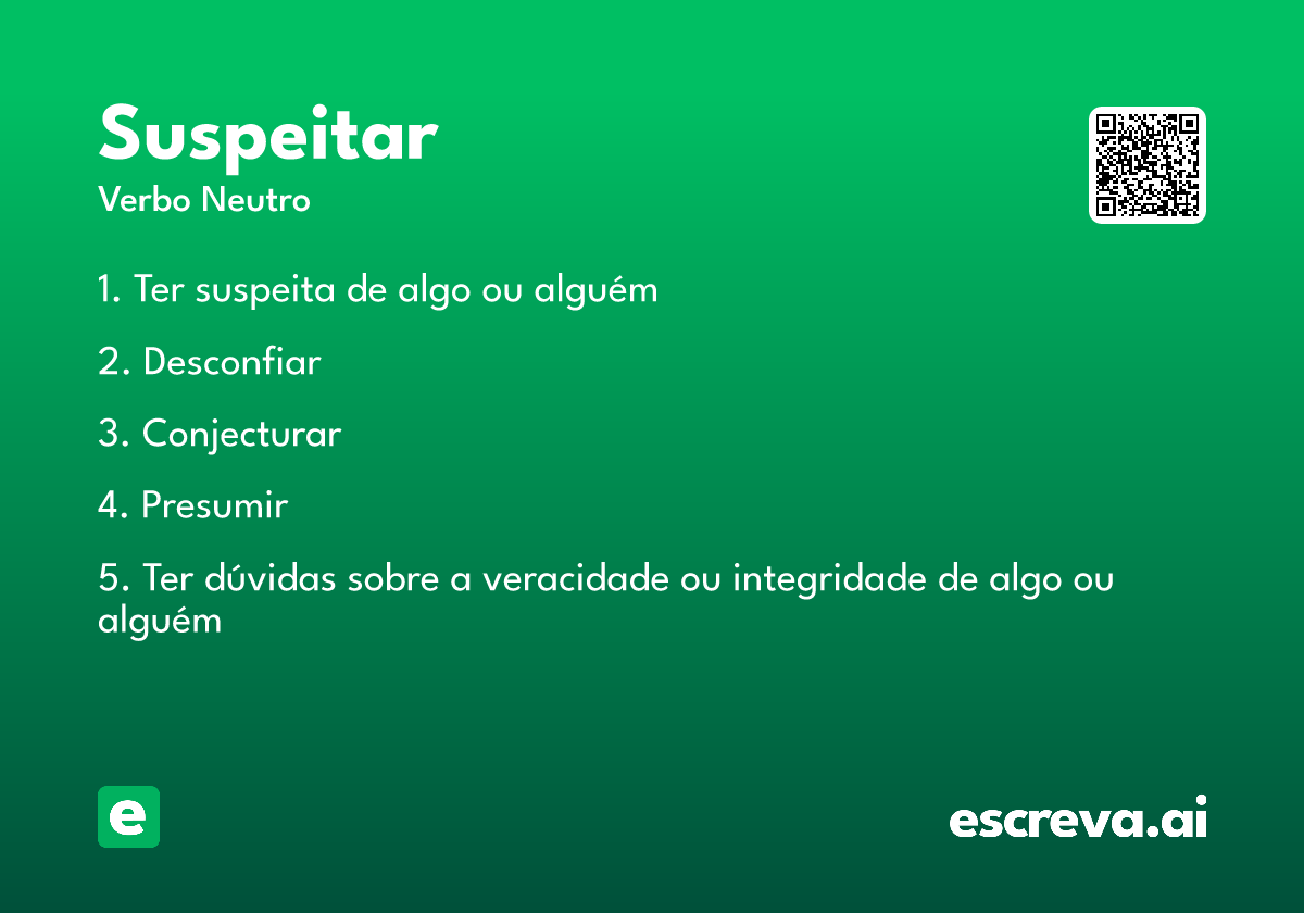 suspeitar