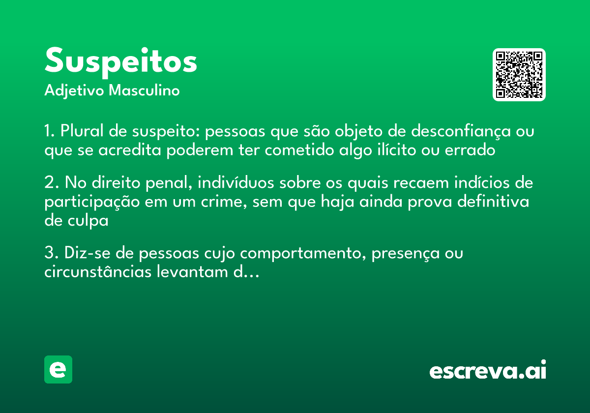 suspeitos