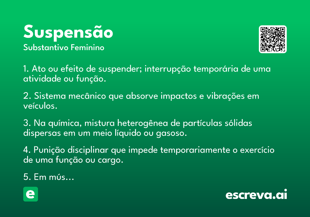 suspensão