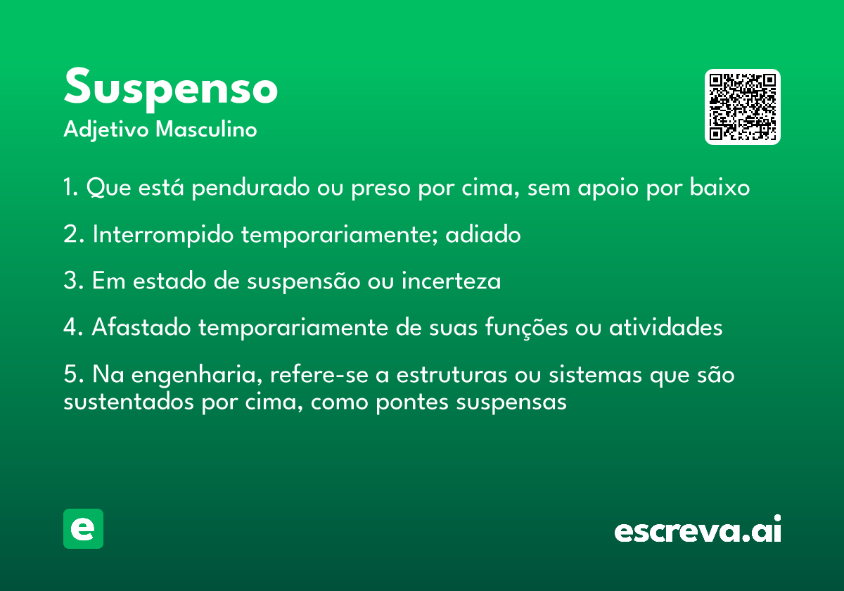 suspenso