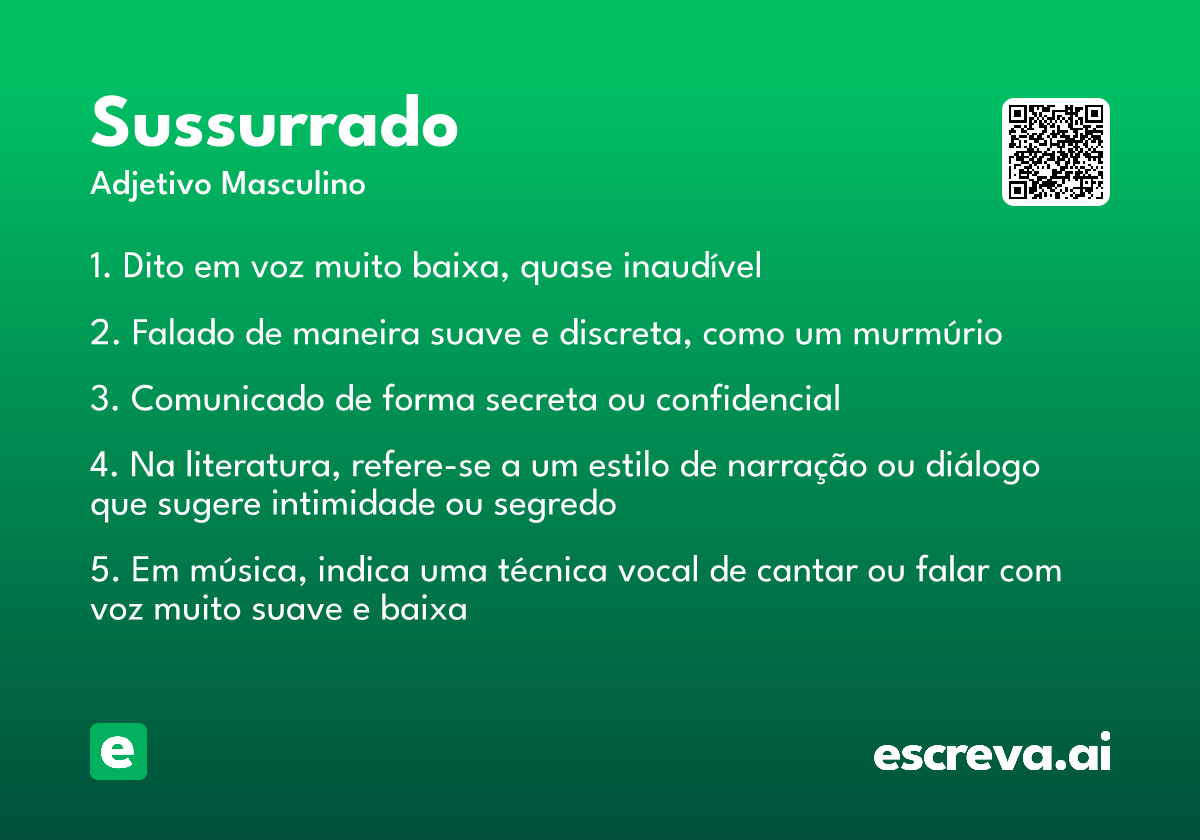 sussurrado