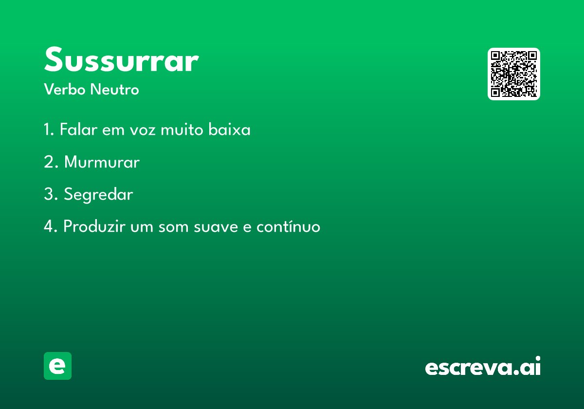 sussurrar