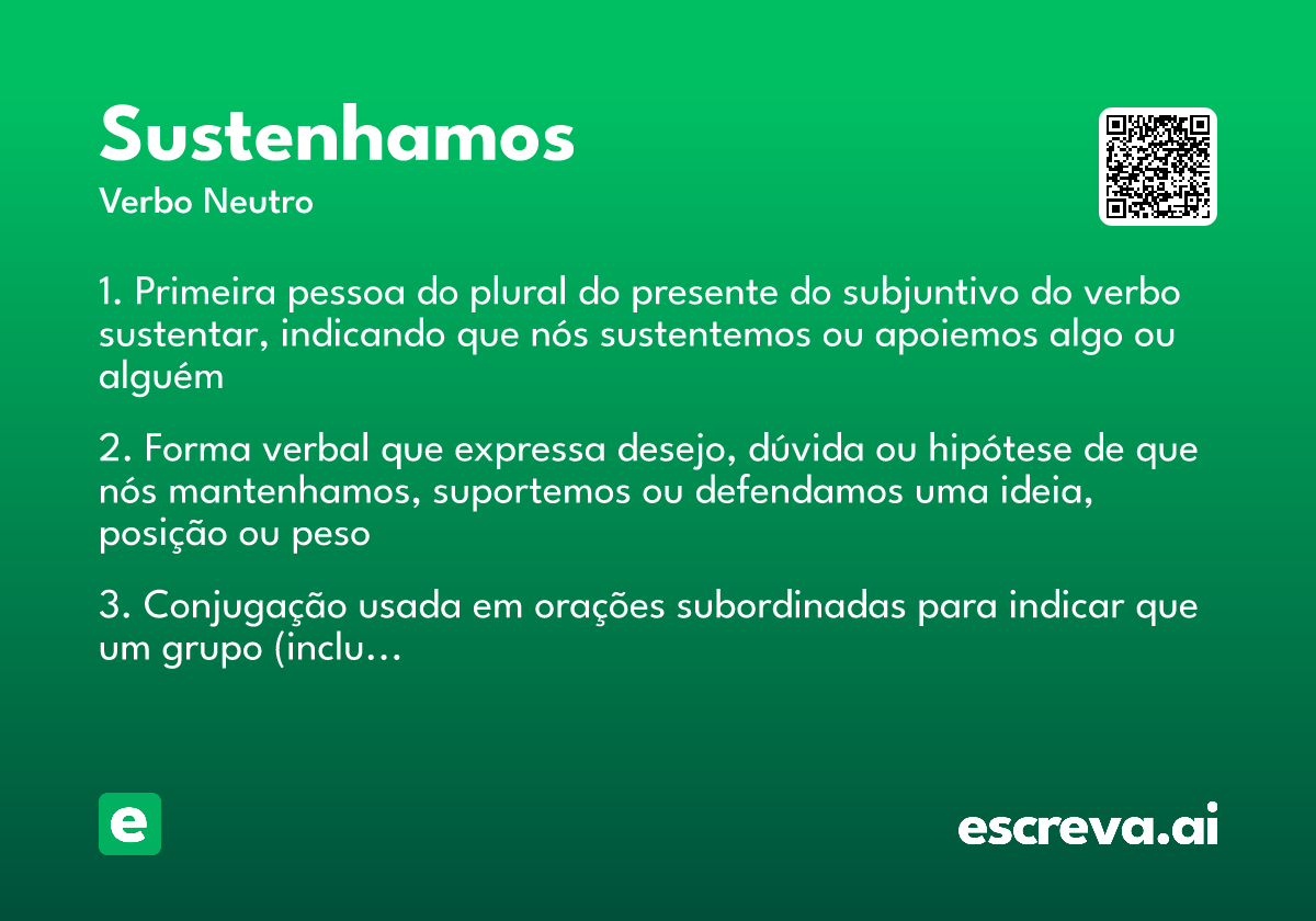 sustenhamos