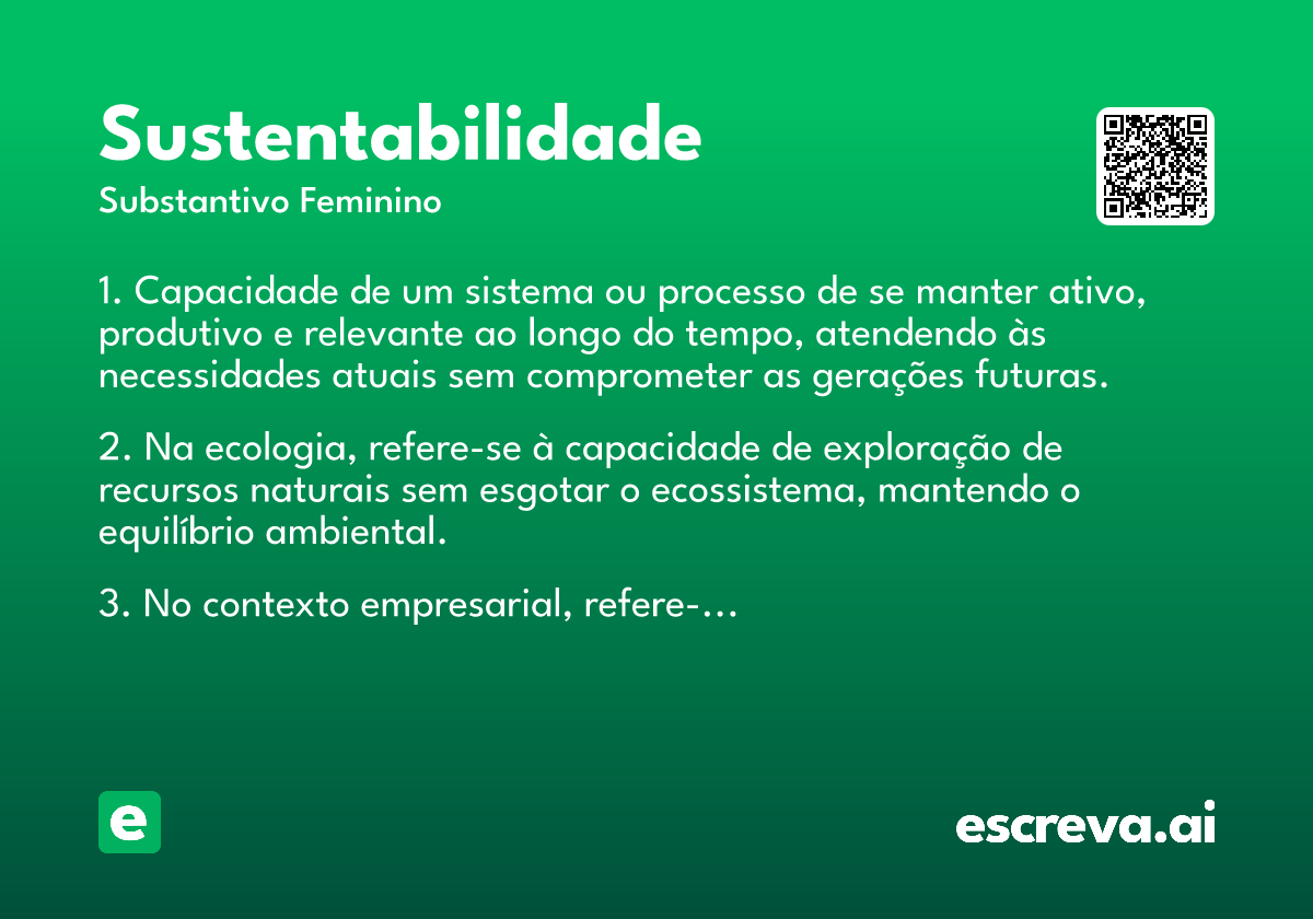 sustentabilidade