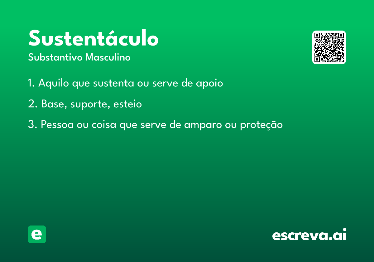 sustentáculo