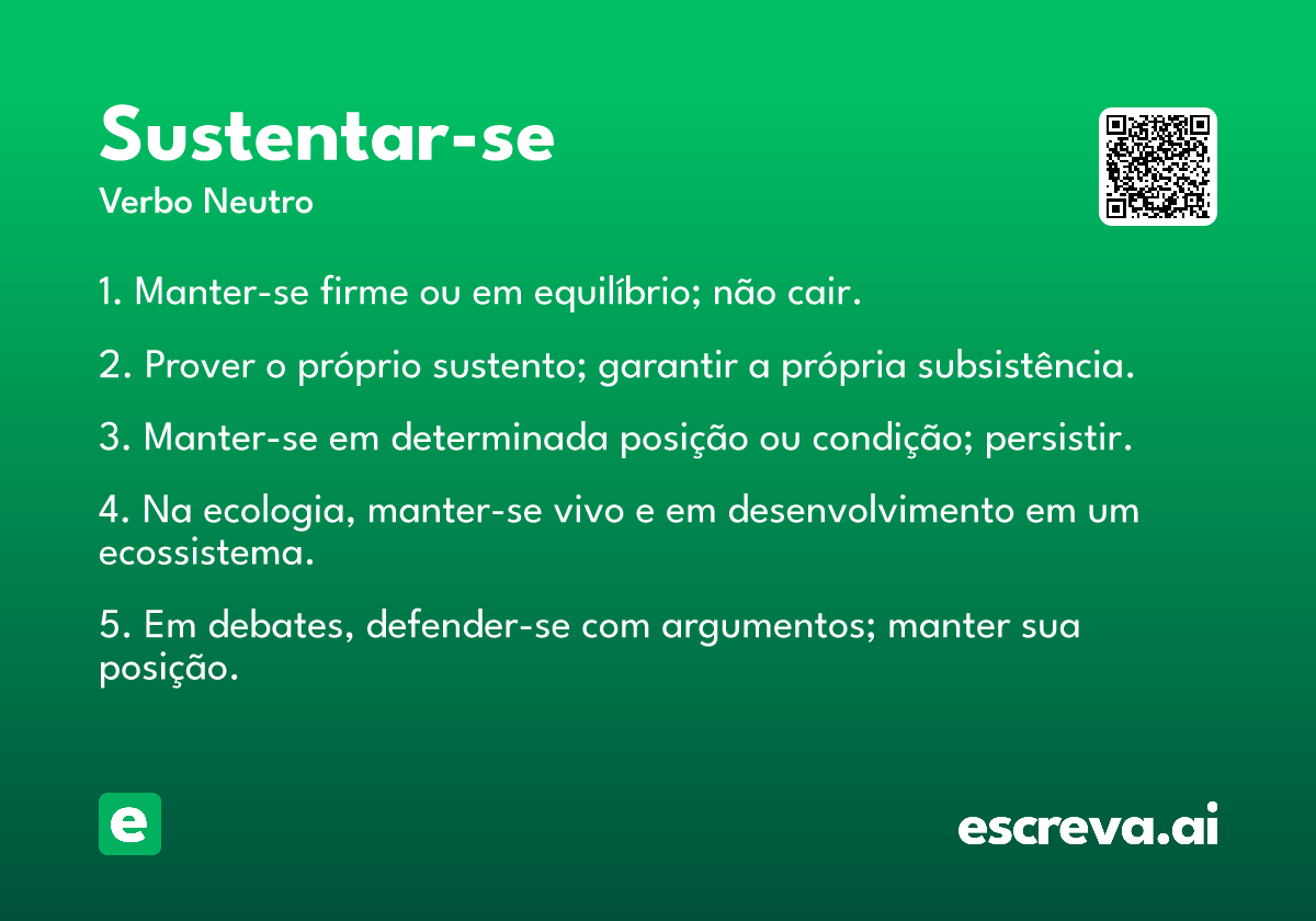 sustentar-se