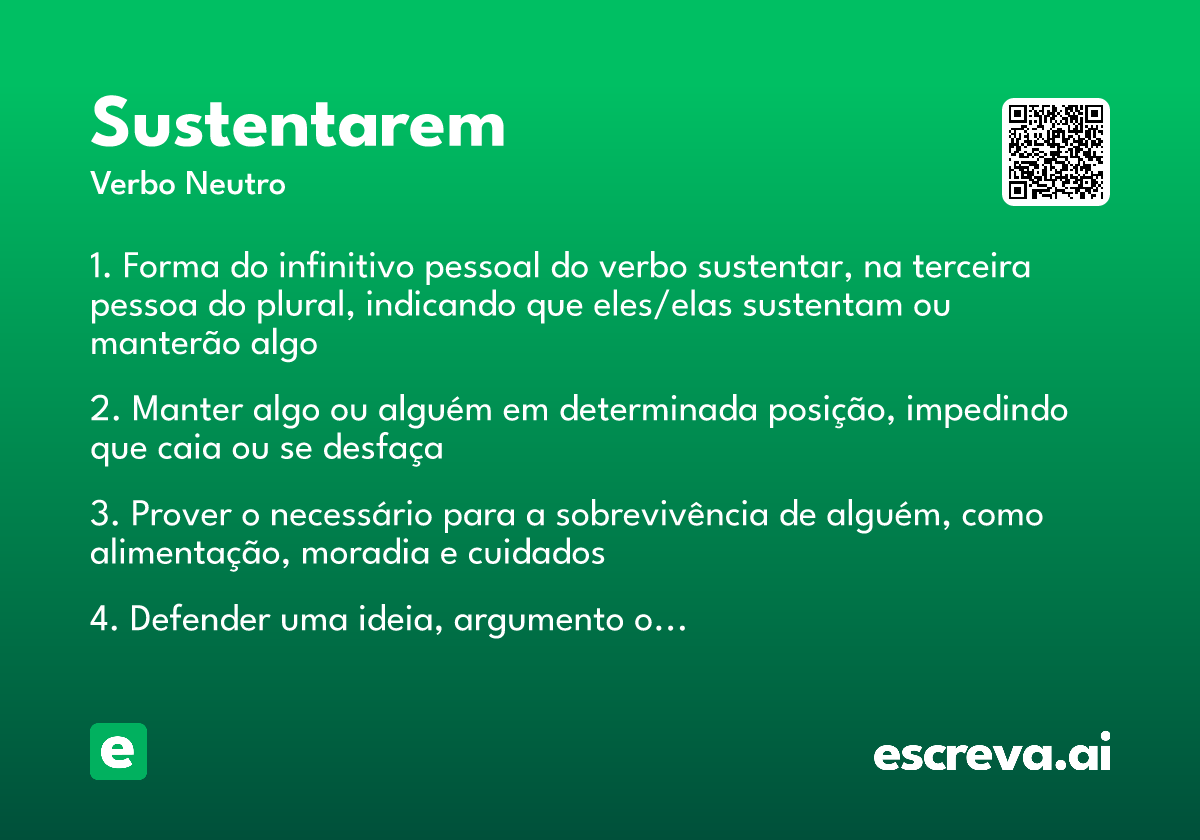 sustentarem