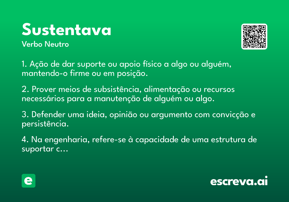sustentava