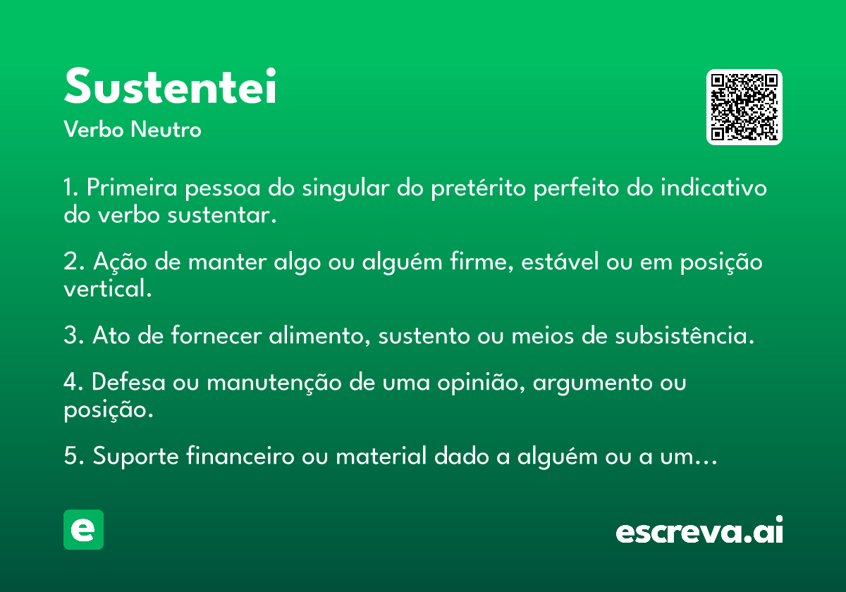 sustentei