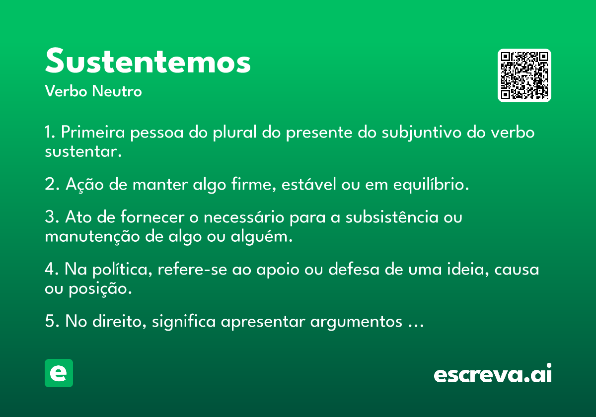 sustentemos