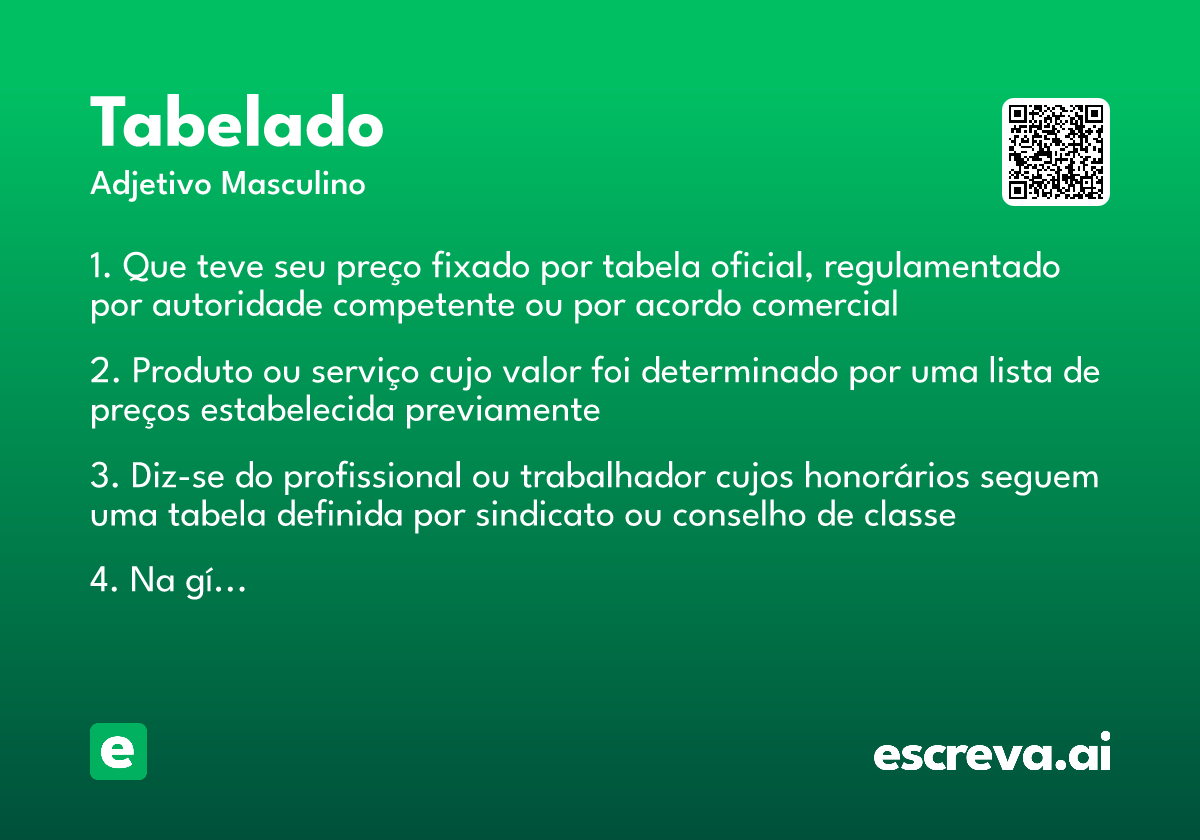 tabelado