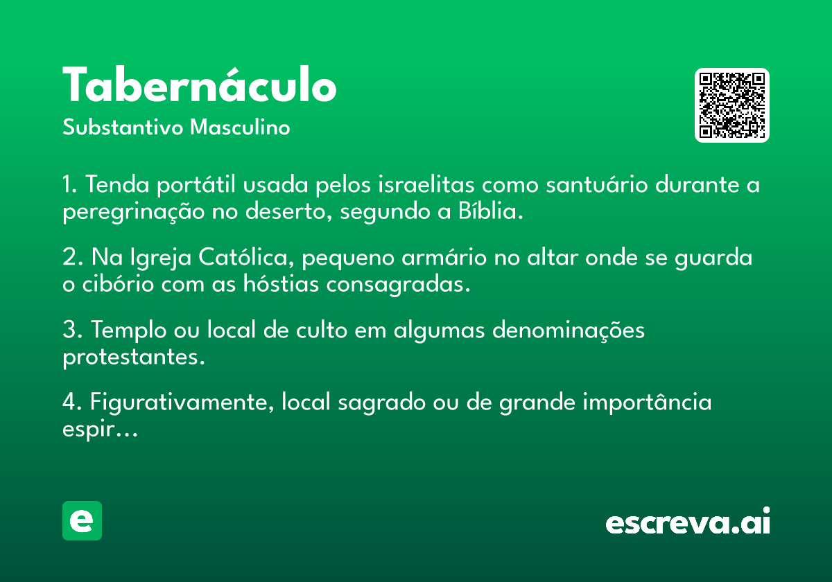 tabernáculo