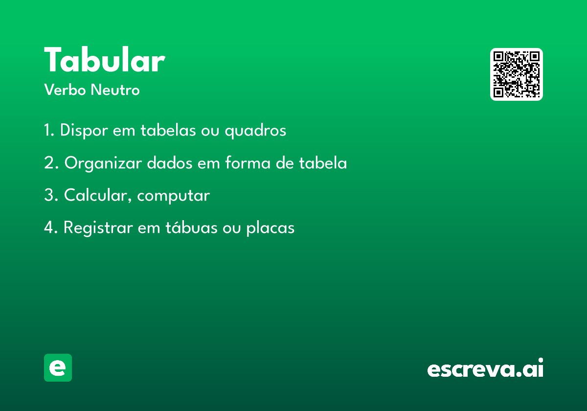 tabular