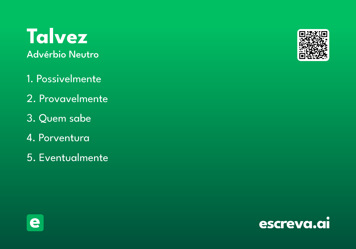 talvez