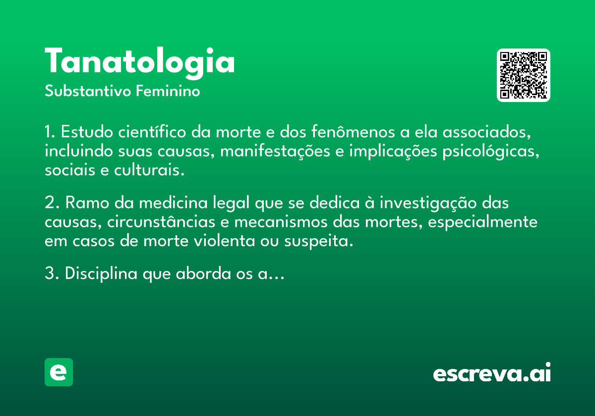 tanatologia