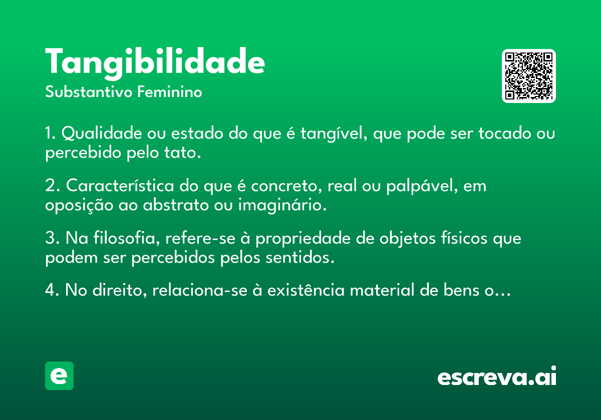 tangibilidade