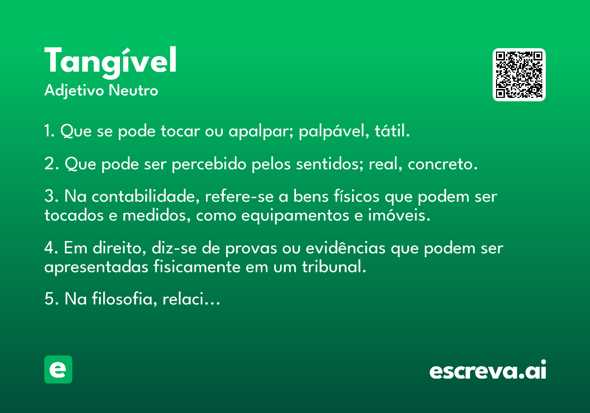 tangível