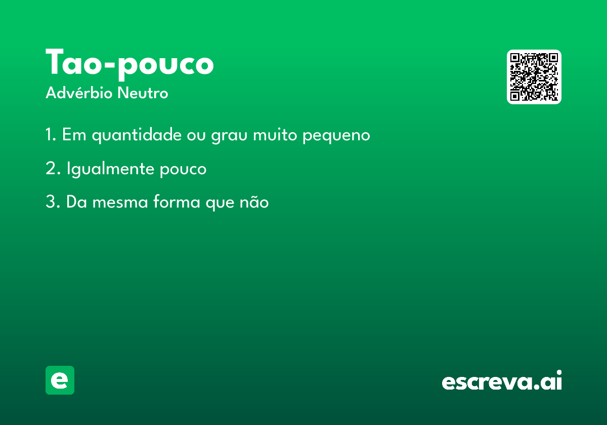 tao-pouco