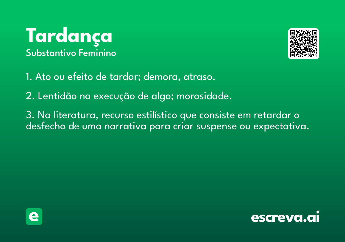 tardança