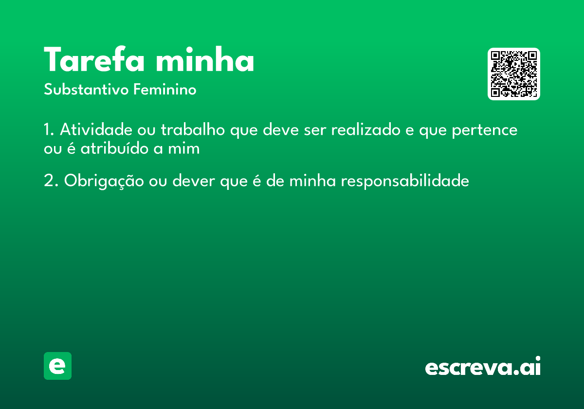 tarefa minha