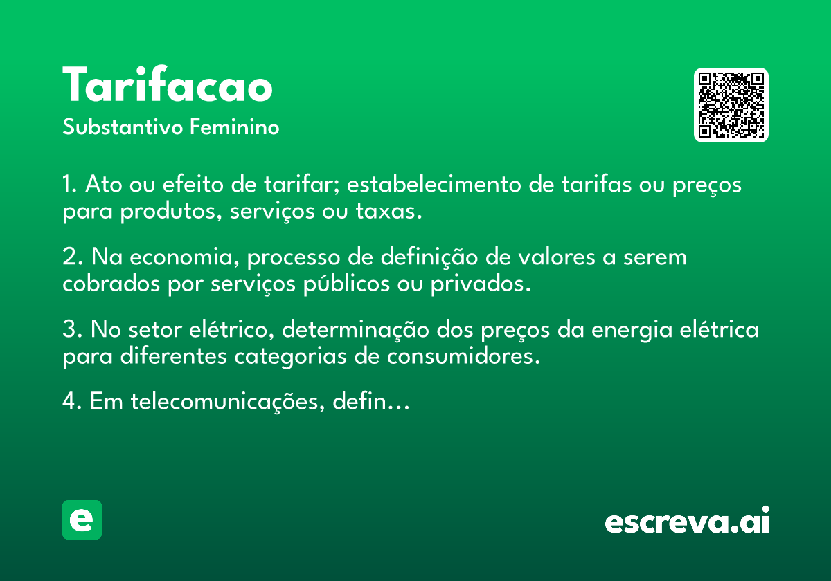 tarifacao
