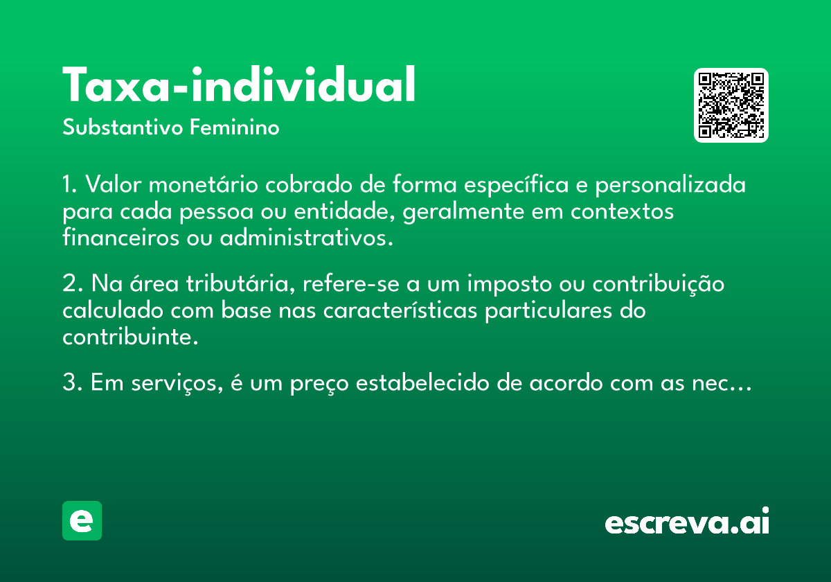 taxa-individual