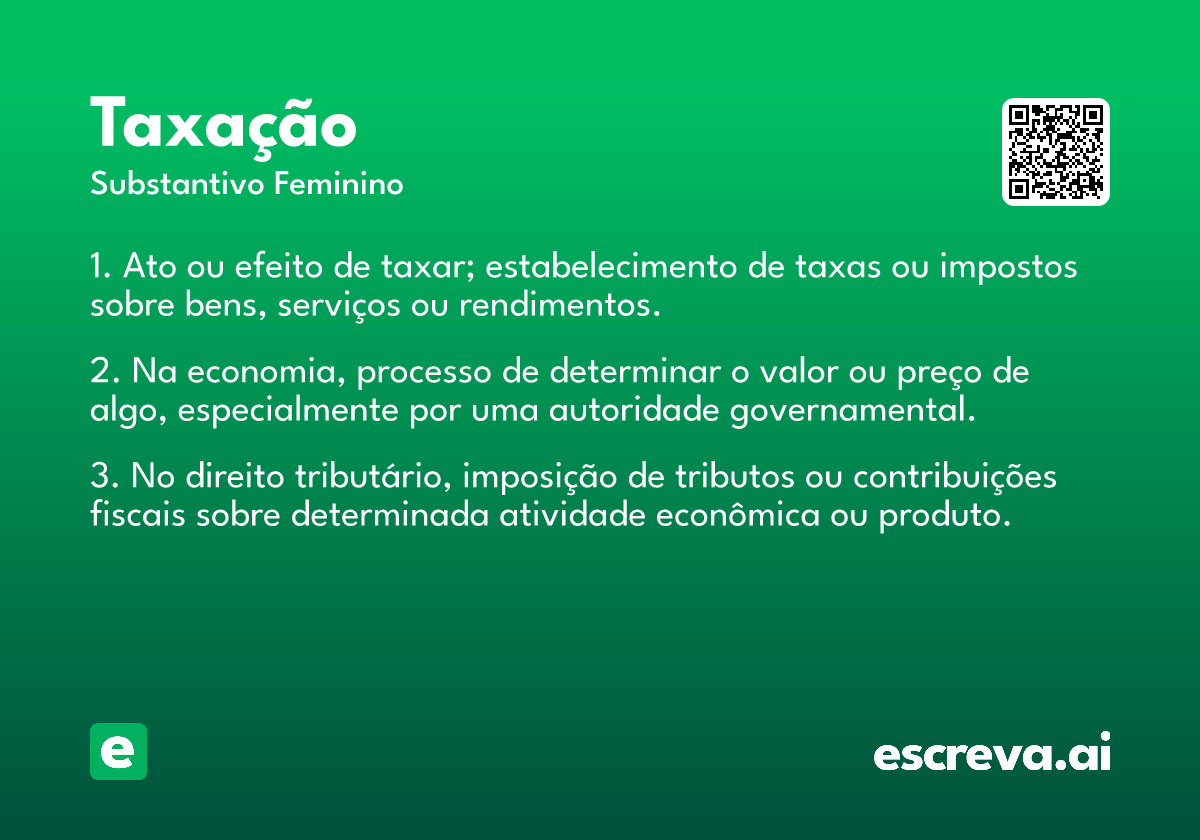 taxação