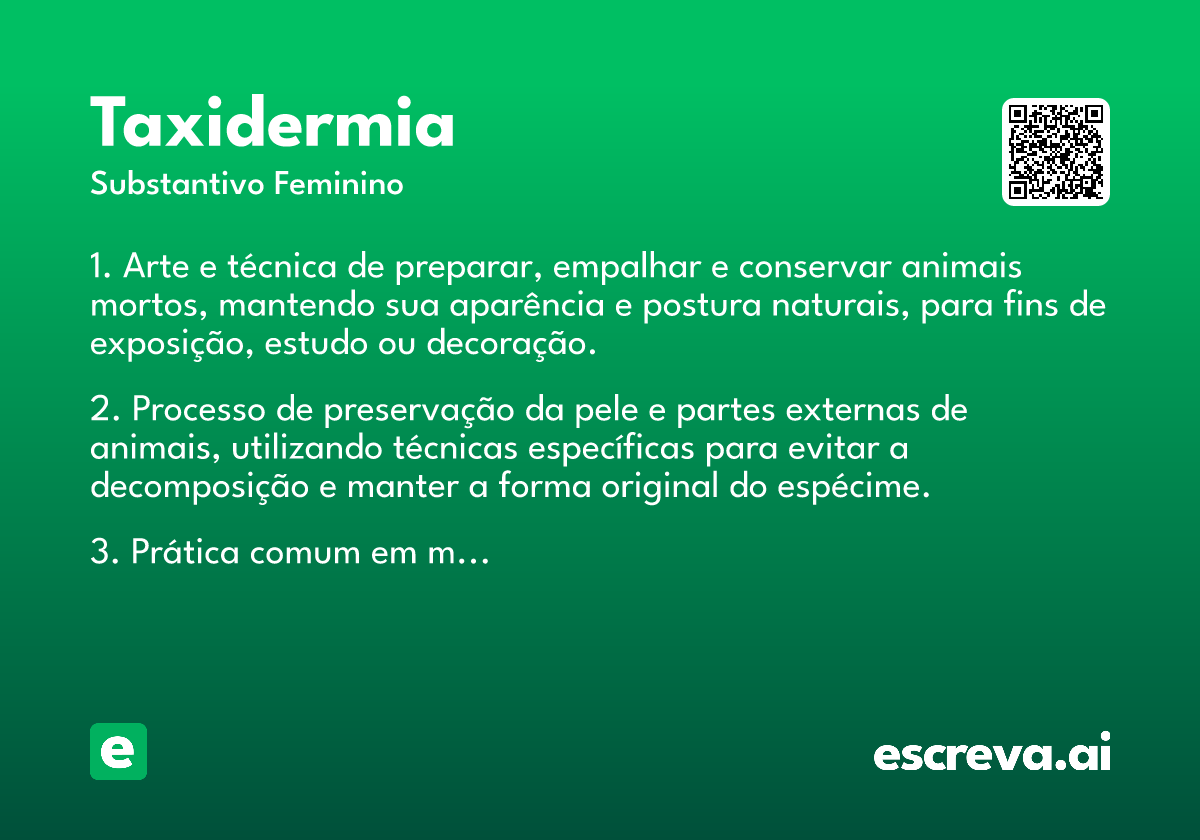 taxidermia