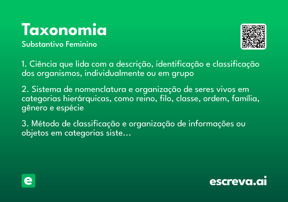 taxonomia