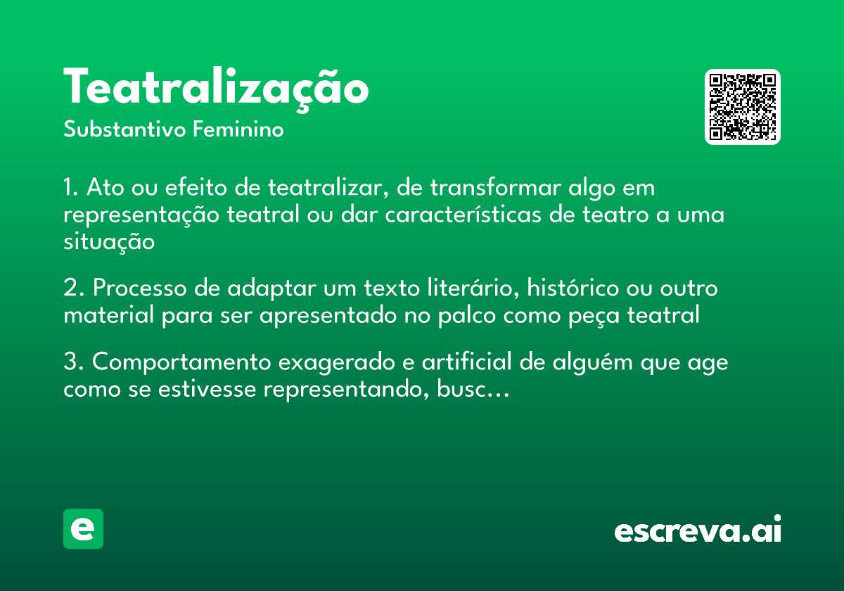 teatralização