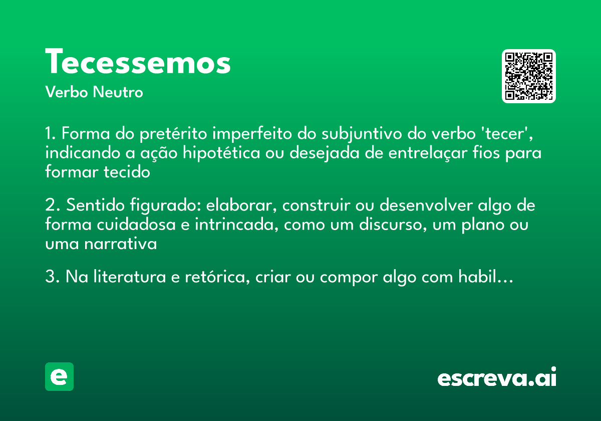 tecessemos