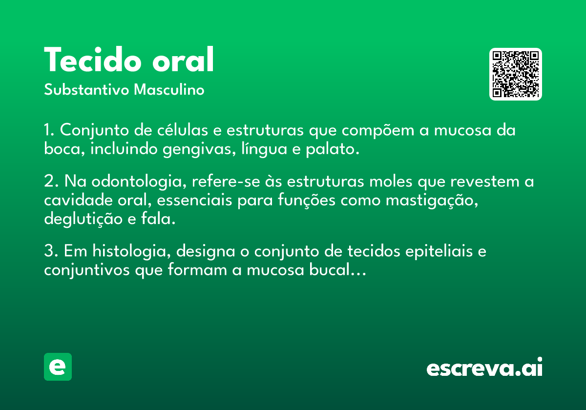 tecido oral