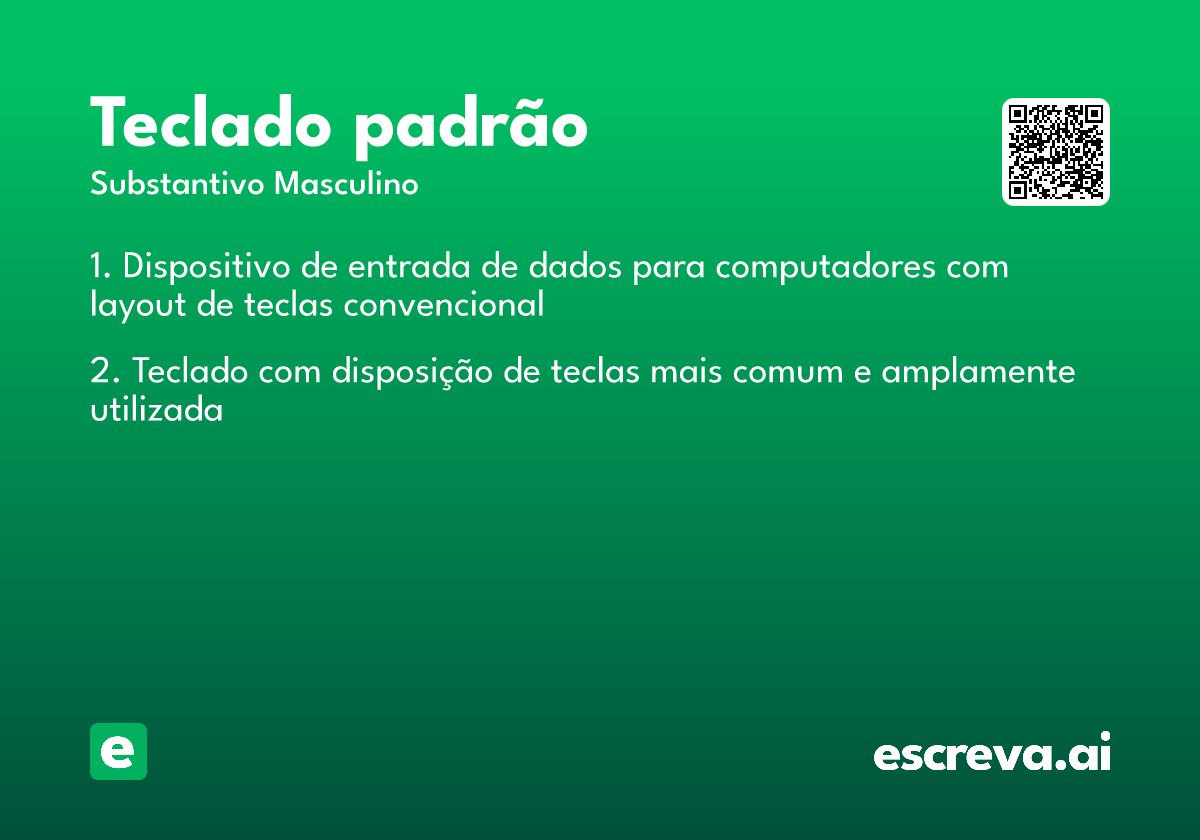 teclado padrão