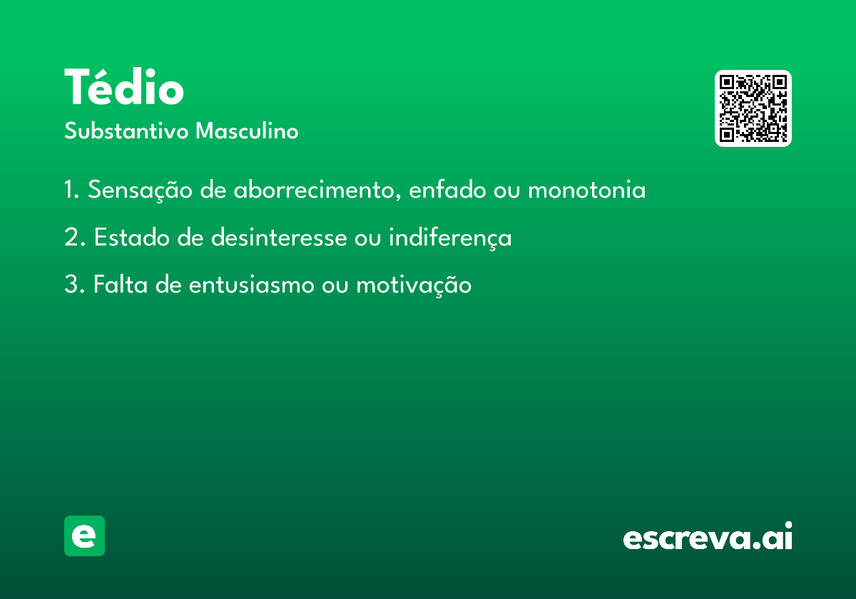 tédio