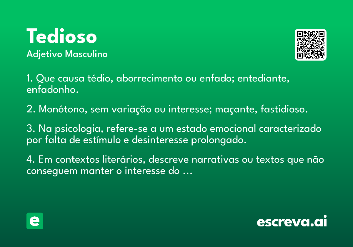 tedioso