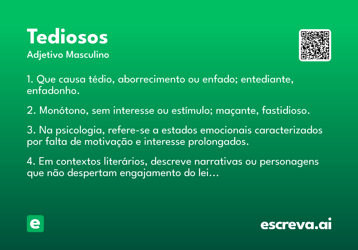 tediosos