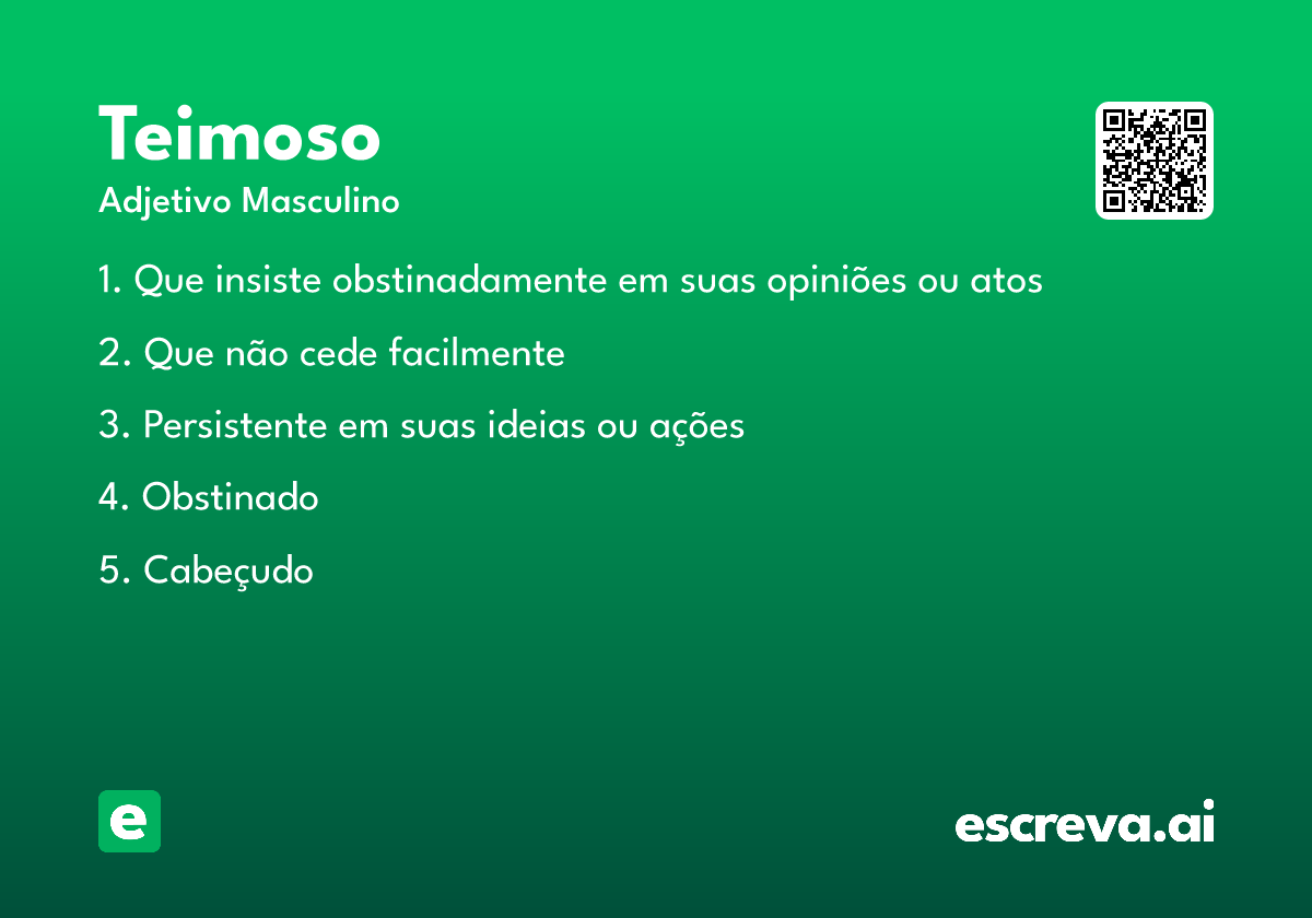 teimoso